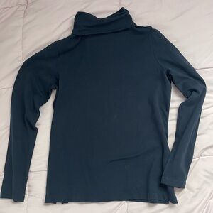 Lands' End Navy Shaped Fit Top